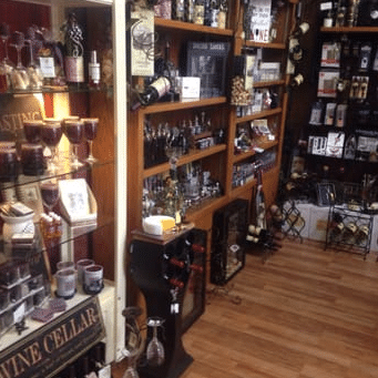 Wine tasting room in a North Georgia mountain town, featuring local wines and a welcoming indoor setting.