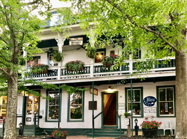 Exterior of Shenanigans in Dahlonega, Georgia, a popular Irish-style pub near the historic square.