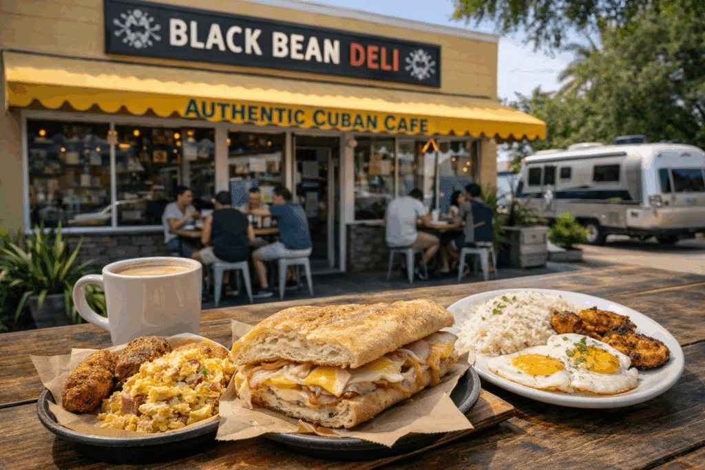 Black Bean Deli Orlando known for authentic Cuban breakfast favorites