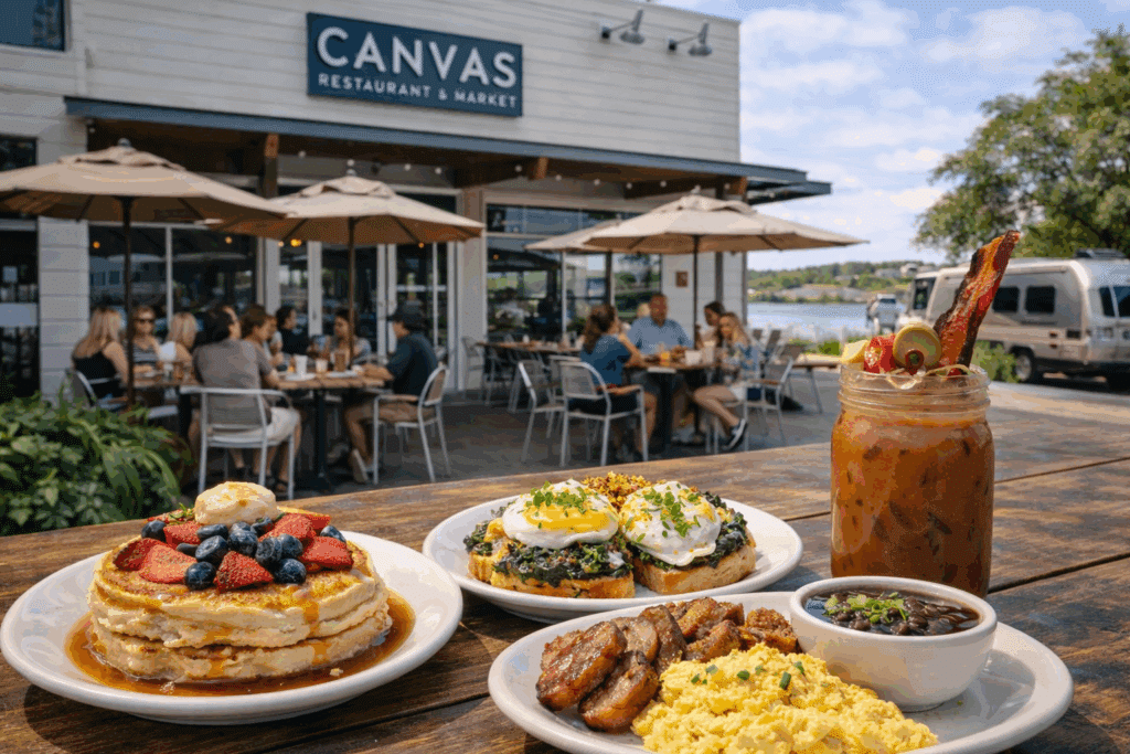 Canvas Restaurant & Market offering contemporary dining in a stylish setting