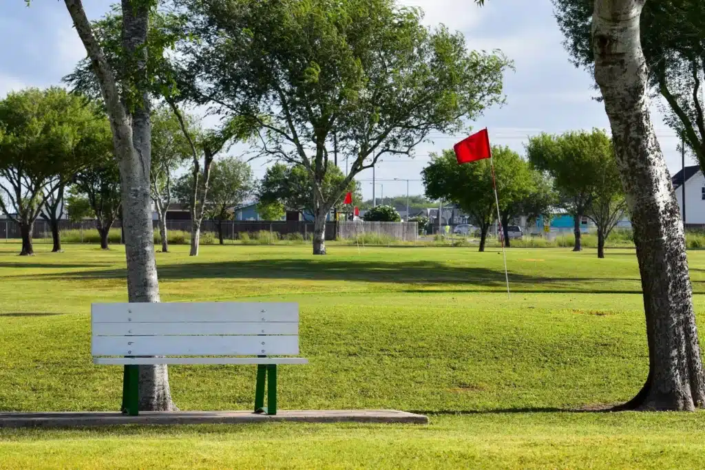 Golf course at Trophy Gardens RV Resort in Alamo, Texas