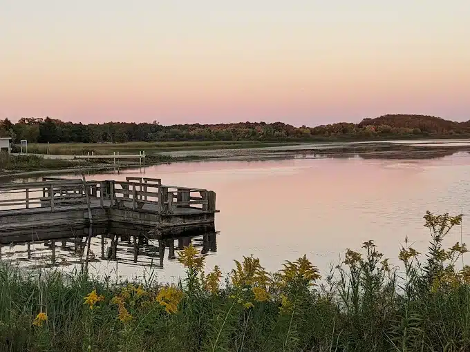 Lake sunset view at Richard Bong State Recreation Area