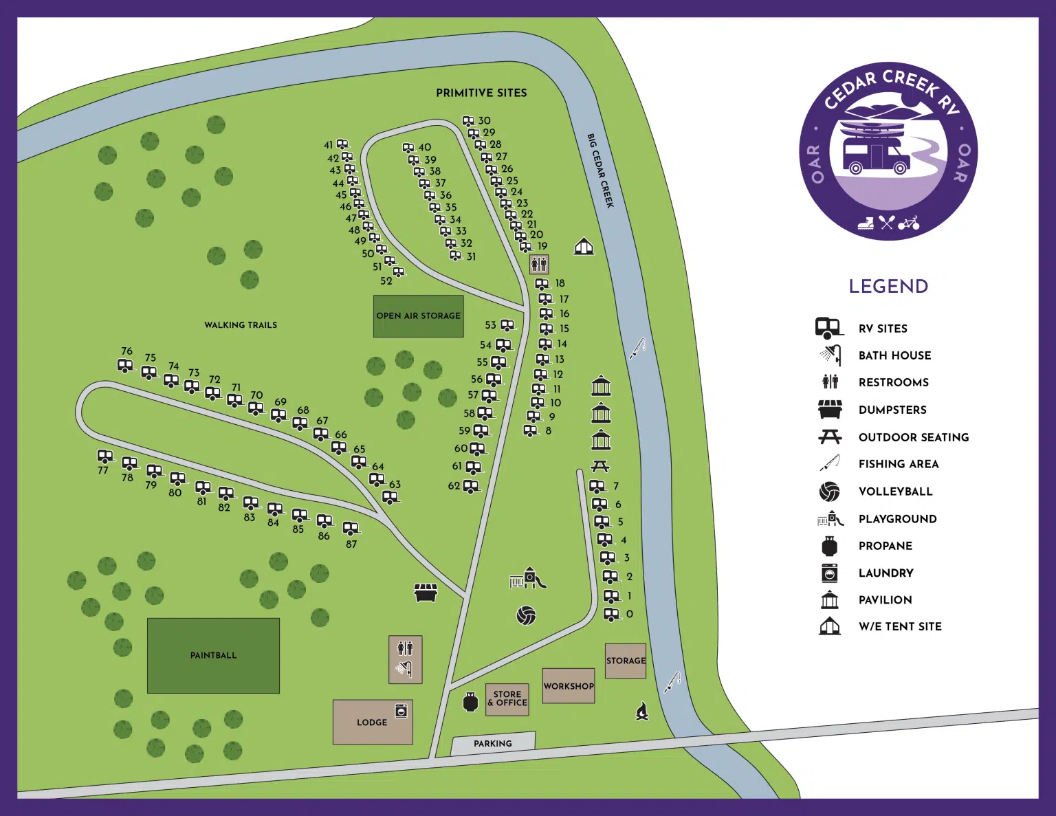 Cedar Creek RV & Outdoor Center, Cave Spring GA