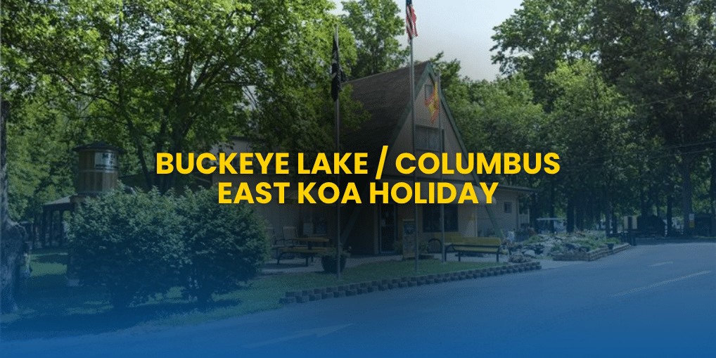 Buckeye Lake KOA campground near Columbus Ohio