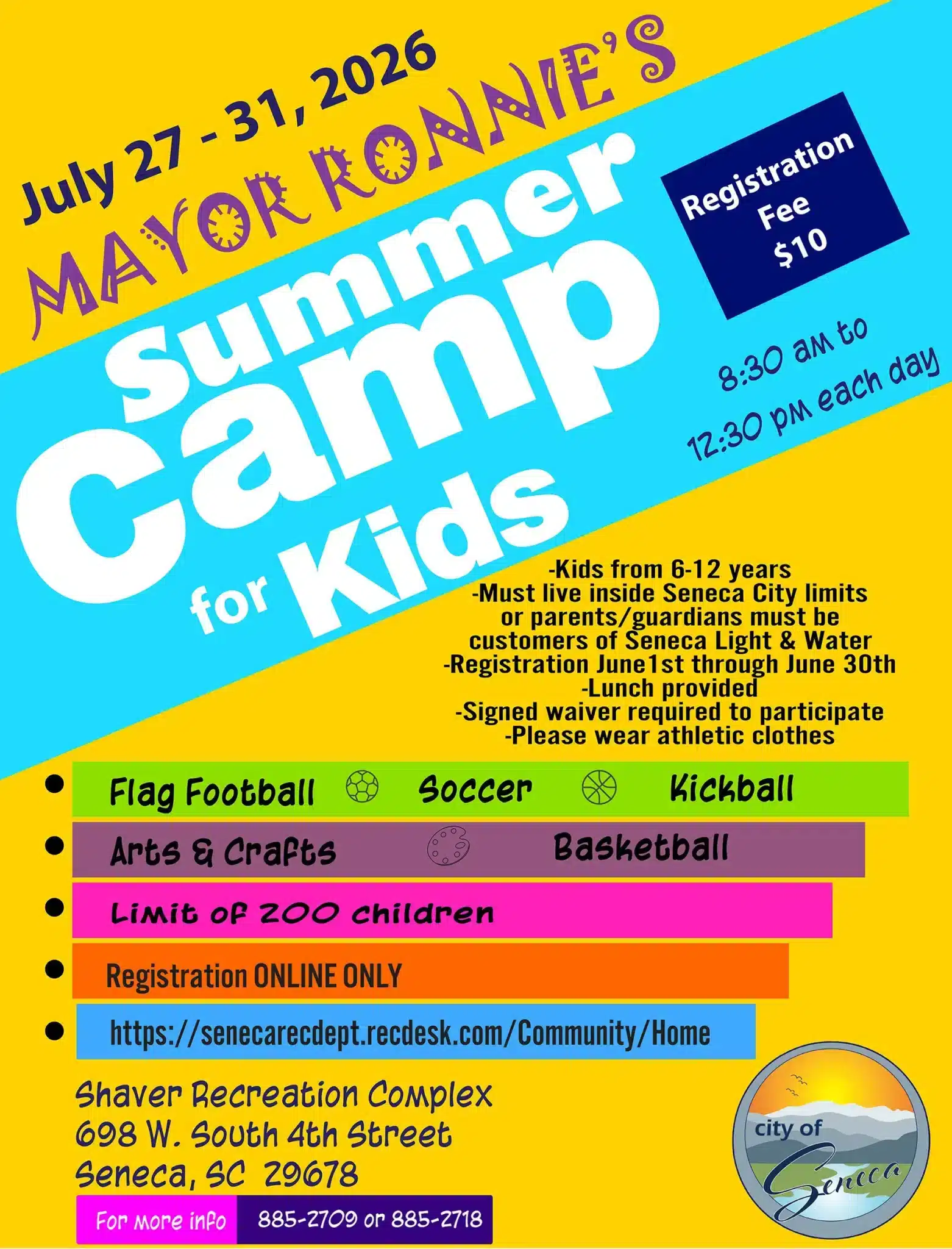 Mayor Ronnie's Summer Camp for Kids
