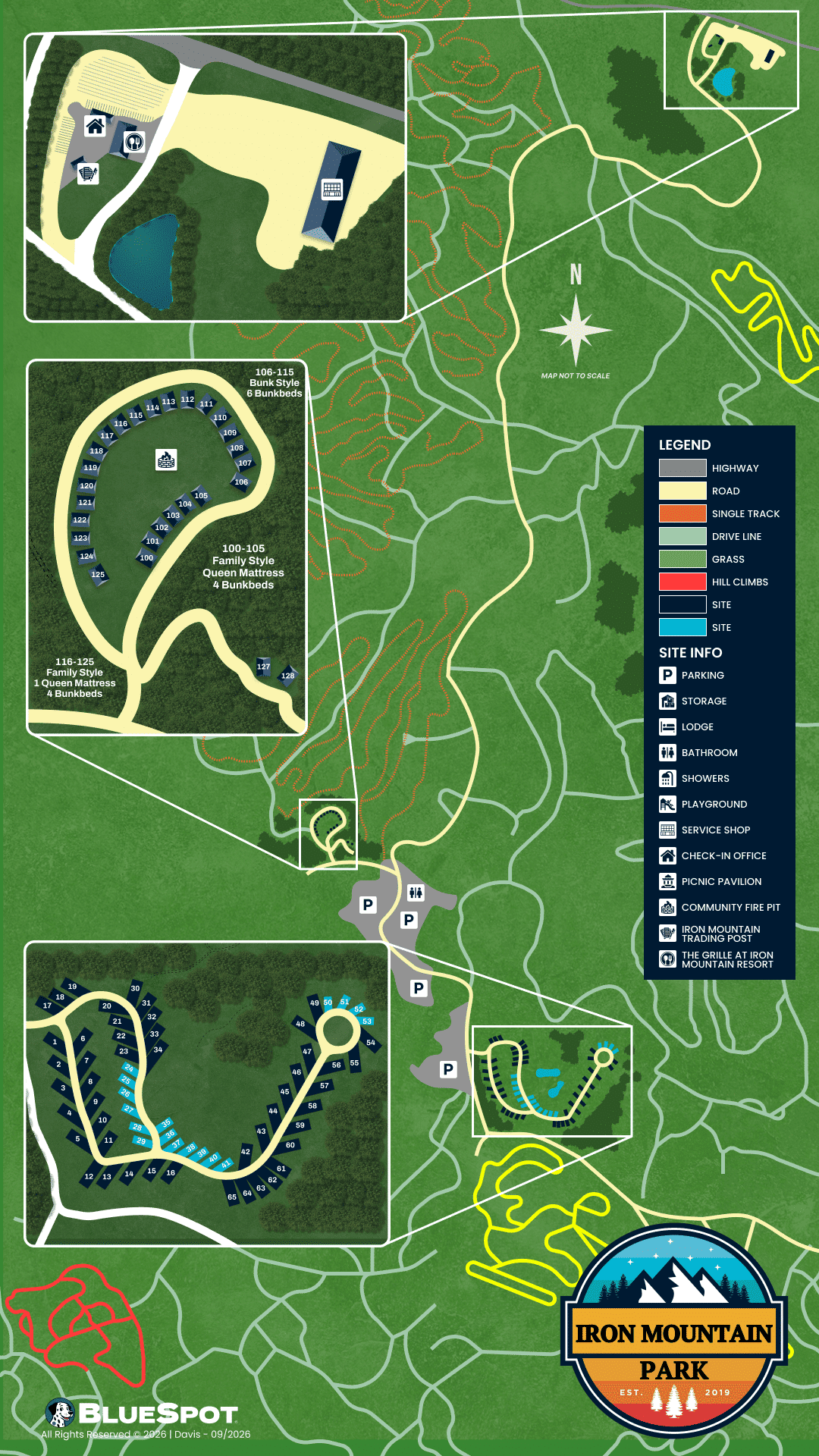 Iron Mountain Park Map