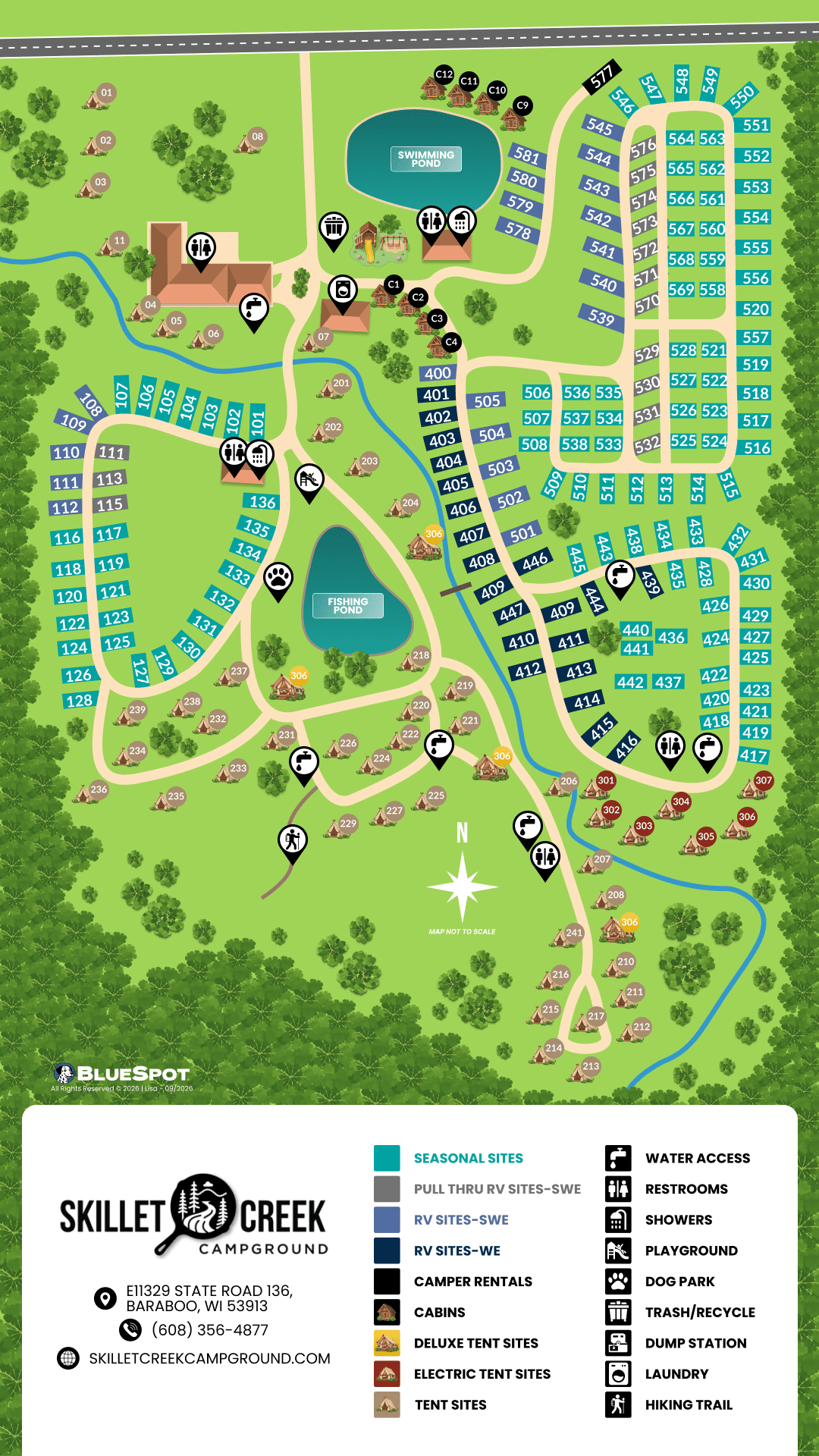 Skillet Creek Campground Map