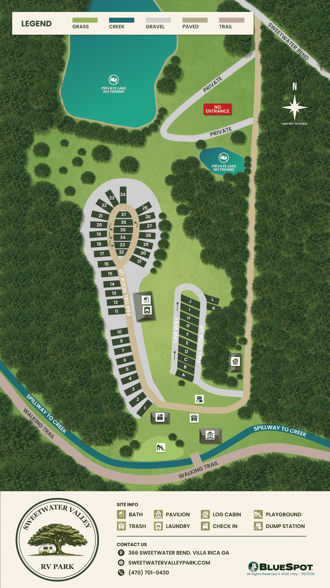 Sweetwater Valley Park map
